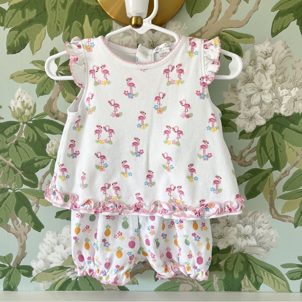 Kissy Kissy Flamingo Two Piece Short Set